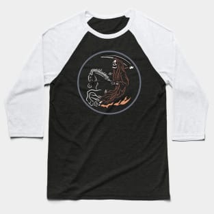 Horse and skull Baseball T-Shirt